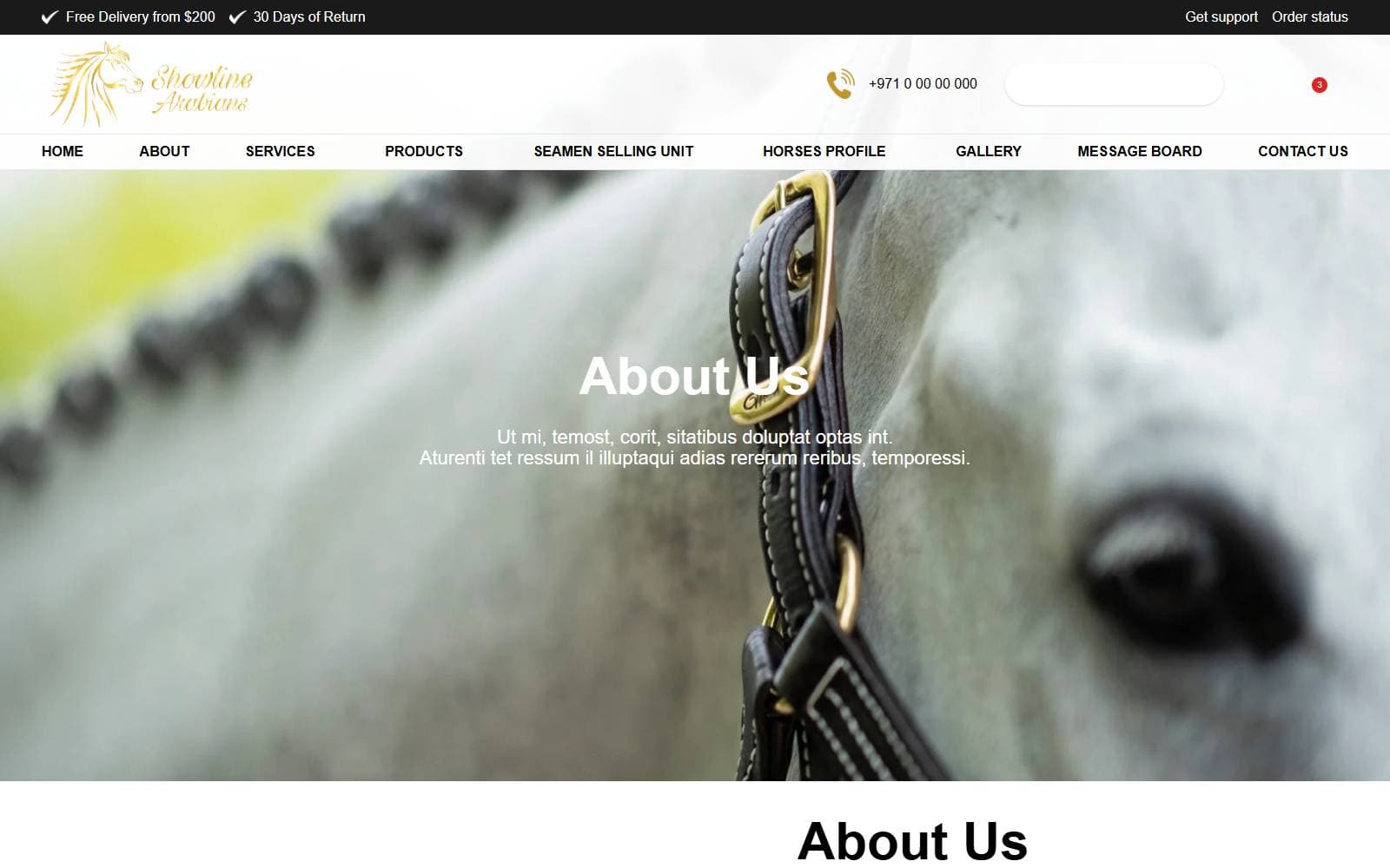Showline Arabians About Us page